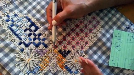 Bordar mosaico de colores esterilla, toalla, pareo y calienta el sol (parte 6) y mis _PUNTADAS_