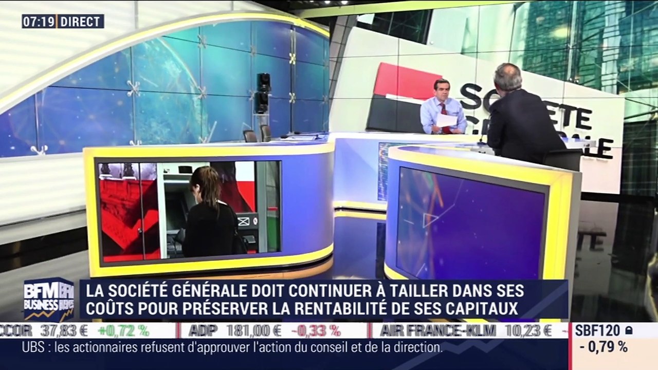 La SocGen publie des résultats en recul sur le chiffre d'affaires et résultat brut d'exploitation - 03/05