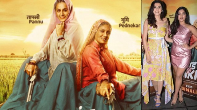 Taapsee Panuu & Bhumi Pednekar stun at Saand Ki Aankh Wrap up Party; Watch video | FilmiBeat