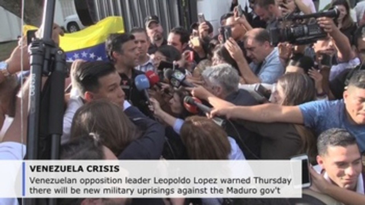 Leopoldo Lopez warns there will be new military uprisings against Maduro