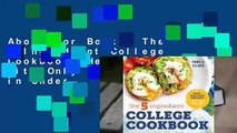 About For Books  The 5-Ingredient College Cookbook: Healthy Meals with Only 5 Ingredients in Under