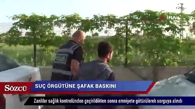 Çocuklara uyuşturucu sattıran suç örgütüne şafak baskını