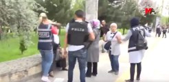 Kadın polisin tepki çeken görüntüleri
