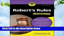 Full E-book  Robert s Rules For Dummies  Best Sellers Rank : #3