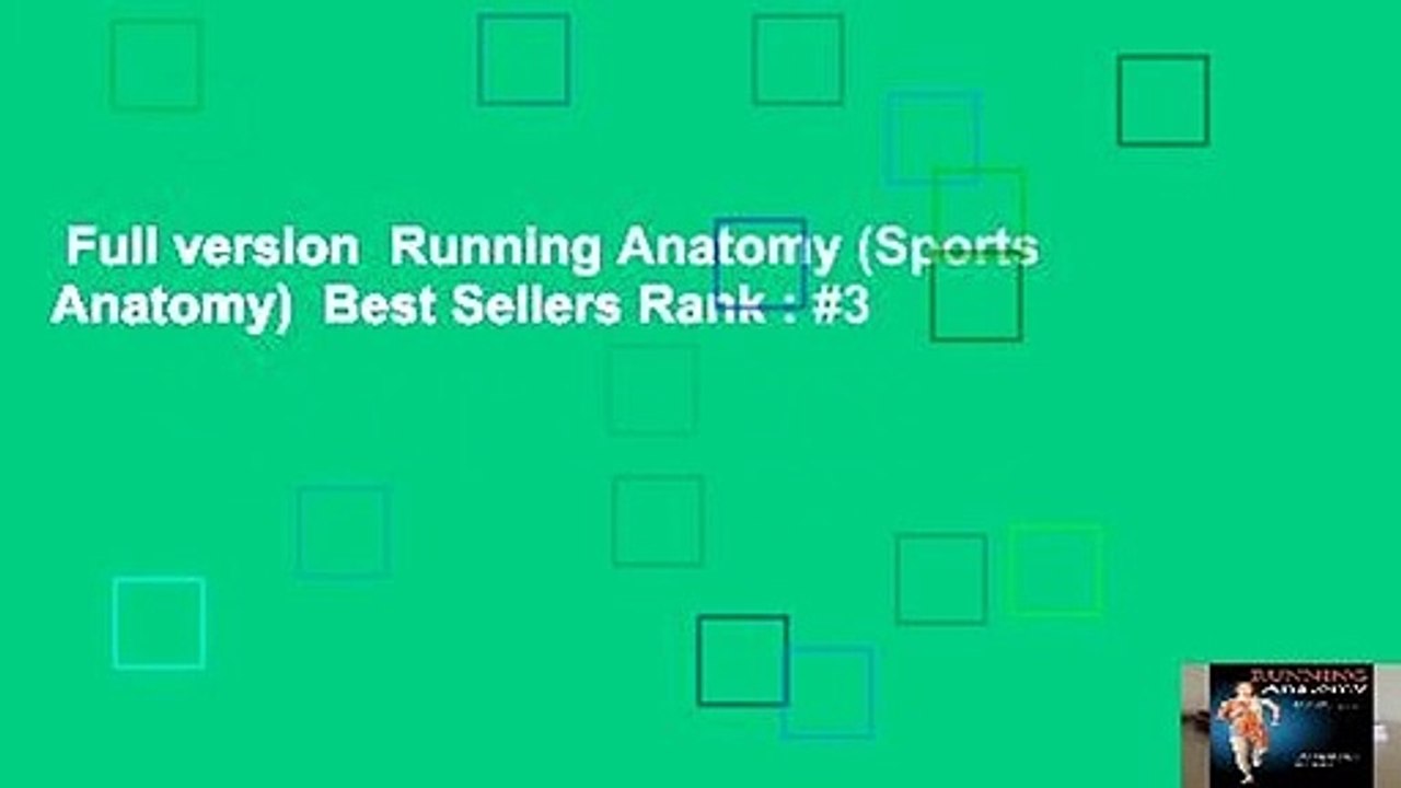 Full version  Running Anatomy (Sports Anatomy)  Best Sellers Rank : #3