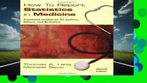 About For Books  How to Report Statistics in Medicine: Annotated Guidelines for Authors, Editors