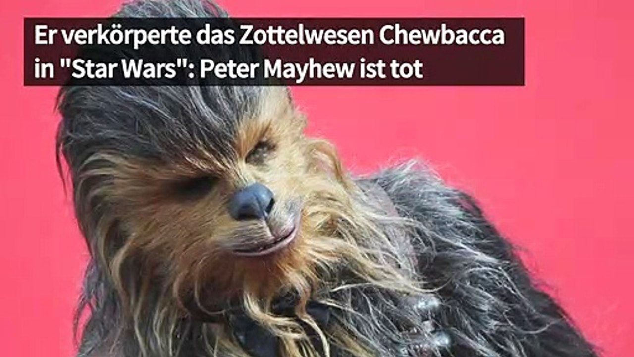 Er war 'Chewbacca': Schauspieler Peter Mayhew ist tot