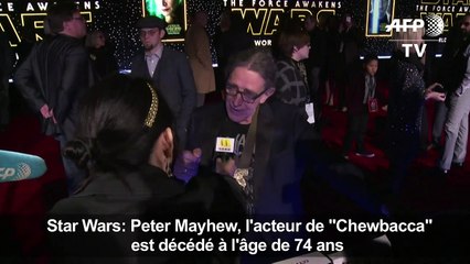 Mort de Peter Mayhew, le Chewbacca de "Star Wars", à l'âge de 74