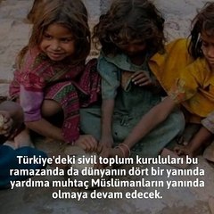 Dünya mazlumları, ramazanda Türkiye’nin yolunu gözleyecek