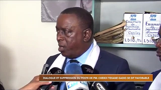 VIDEO - Cheikh Tidiane GADIO sur la suppression du poste de Pm: Le Président a le droit de....