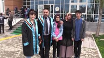 Baba 47 kızı 22 yaşında aynı üniversiteden mezun oldu - BİNGÖL