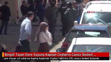 Bingöl Taşan Dere Suyuna Kapılan Ceylan'ın Cansız Bedeni Bulundu