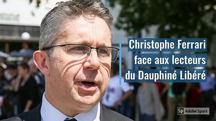 Christophe Ferrari dans nos locaux de Grenoble ce vendredi soir