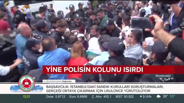 Polisin kolunu ısırdı
