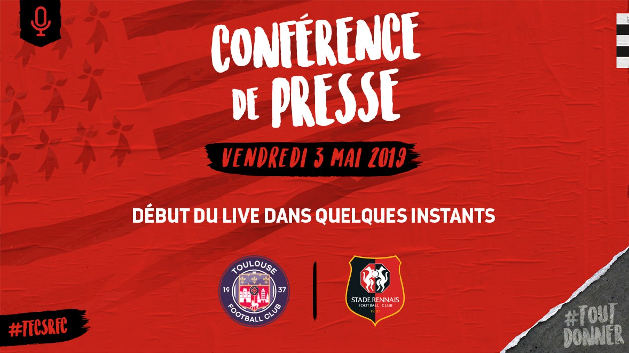 J35. #TFCSRFC. La conférence de presse d'avant-match