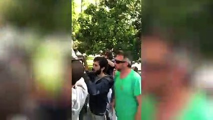 Los okupas de la Ingobernable increpan a Almeida