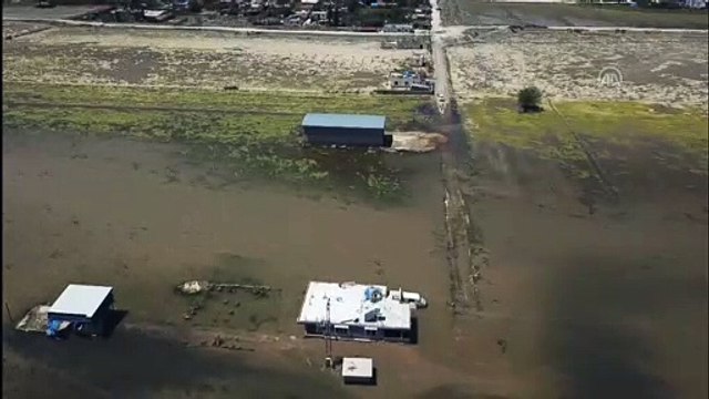 Göle dönen Amik Ovası'ndaki su seviyesi azaldı (2) - HATAY