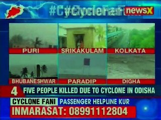 Cyclone Fani 18km North-East of Bhubaneswar; cyclone expected to weaken after 3 hours