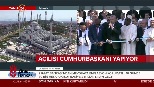 Çamlıca Camii açılıyor