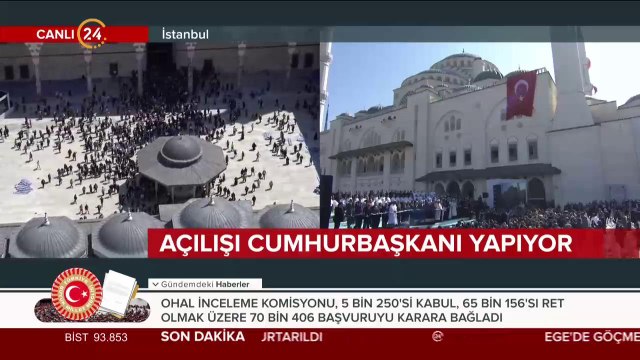 Çamlıca Camii açılıyor
