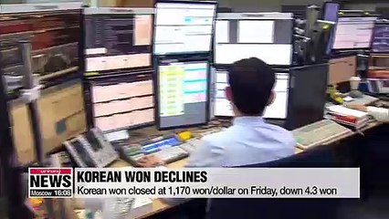 Korean won falls to 27-month low