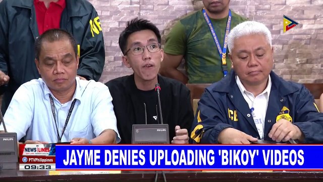 Jayme denies uploading 'Bikoy' videos