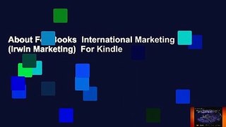 About For Books  International Marketing (Irwin Marketing)  For Kindle