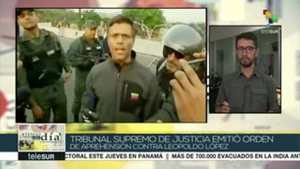 Venezuela: opositor Leopoldo López tiene orden de aprehensión