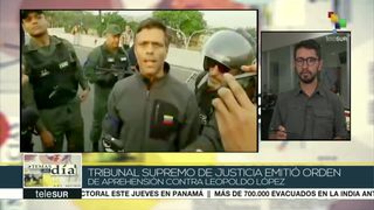Venezuela: opositor Leopoldo López tiene orden de aprehensión