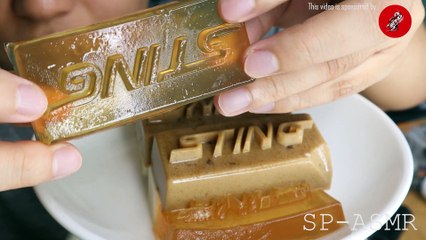 ASMR STING JELLY WITH MULTIPLE FLAVORS: OOLONG TEA, MILK, AND BLACK CHOCOLATE | SP-ASMR
