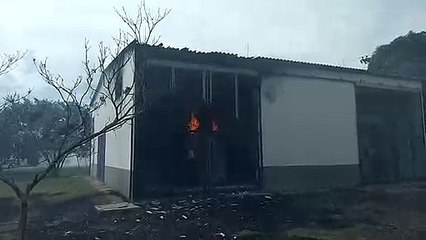 Incêndio em subestação de energia da Ufes