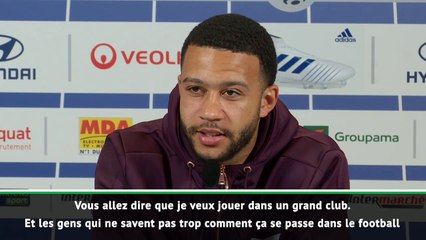 Depay : "si je dis quelque chose, vous allez interpréter mes propos"
