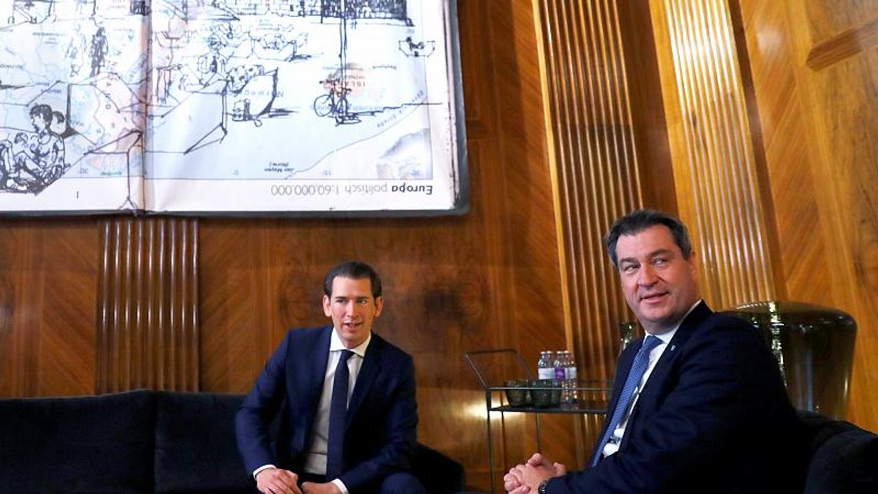 Loblied auf die Mitte: Söder bei Kurz