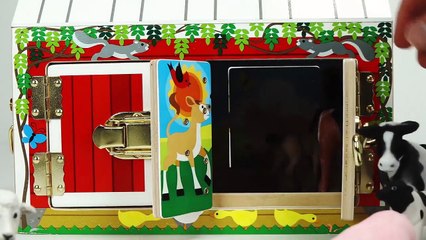 Let's Learn Animal names with a Toy Barn and our own Zoo!