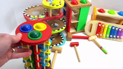 Genevieve Plays with fun Ball Pounding Toys!