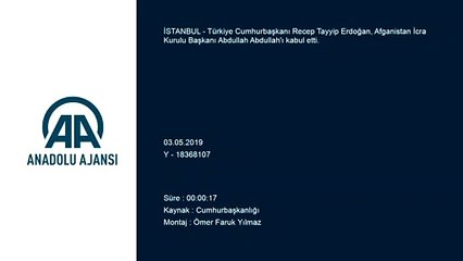 Cumhurbaşkanı Erdoğan, Afganistan İcra Kurulu Başkanı Abdullah'ı kabul etti - İSTANBUL