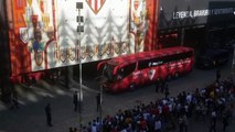 Sevilla-Leganés: Llegada del Sevilla al Ramón Sánchez Pizjuán