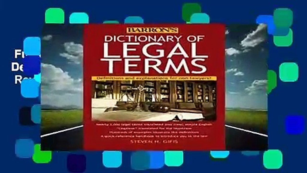 Full version  Dictionary of Legal Terms: Definitions and Explanations for Non-Lawyers  Review
