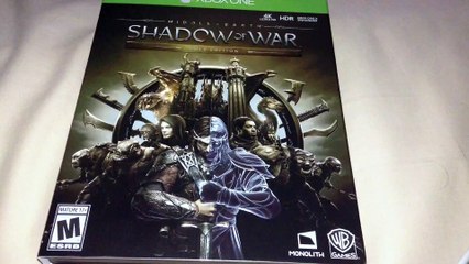 Middle Earth: Shadow of War Gold Edition (Xbox One) Unboxing