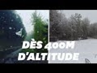 La neige signe son grand retour en plein mois de mai