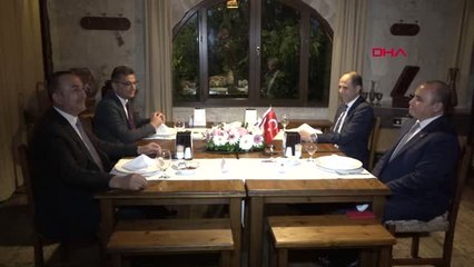 Dha Dış - Çavuşoğlu, KKTC Başbakanı Erhürman ve Dışişleri Bakanı Özersay ile Biraraya Geldi