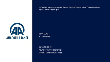 Cumhurbaşkanı Erdoğan, Gine Cumhurbaşkanı Alpha Conde ile görüştü - İSTANBUL