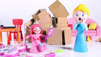 WHO ARE THESE GORILLAS ??  PLAY DOH CARTOONS FOR KIDS