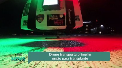 Drone transporta primeiro órgão para transplante