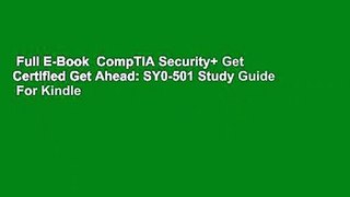 Full E-Book  CompTIA Security+ Get Certified Get Ahead: SY0-501 Study Guide  For Kindle