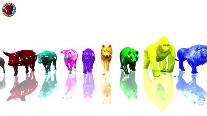 Learn Colors With Animals For Kids || Color Buttons And Animals Names For Toddlers