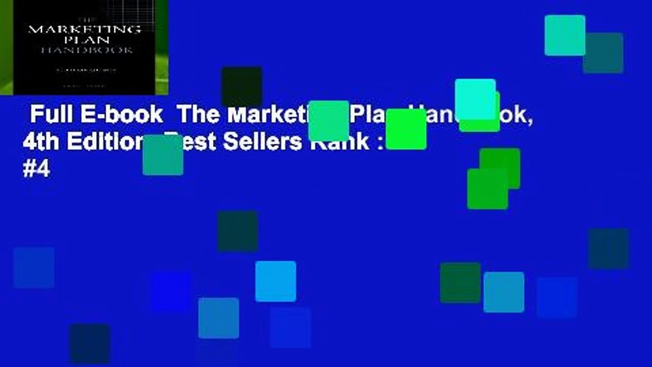Full E-book  The Marketing Plan Handbook, 4th Edition  Best Sellers Rank : #4