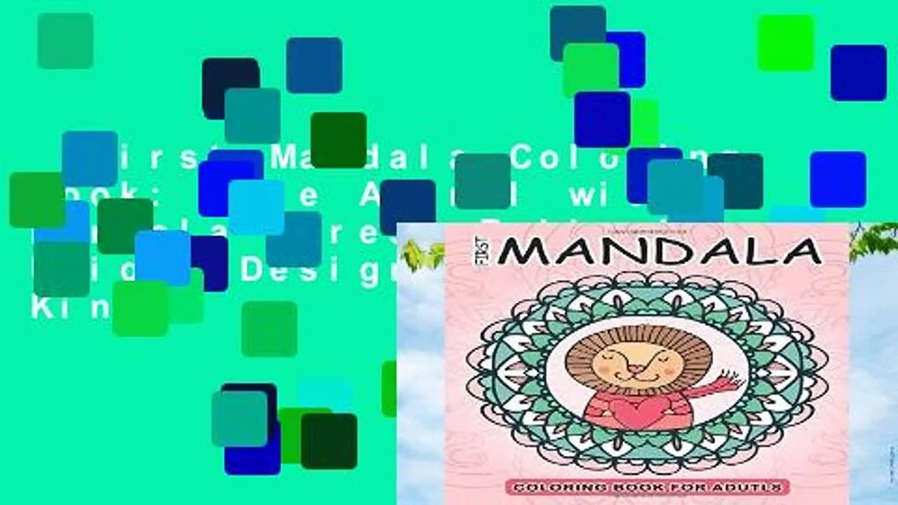 First Mandala Coloring Book: Cute Animal with Mandala Stress Relieving Unique Design  For Kindle