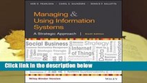 Full version  Managing and Using Information Systems: A Strategic Approach Complete