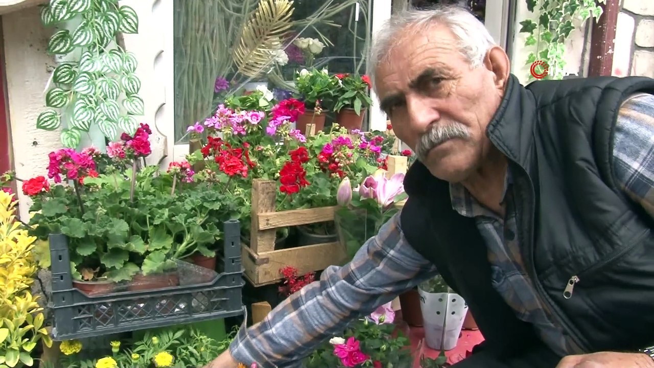 Çaresizlikten çırak olarak çiçekçiye girdi, çiçekçilik mesleği oldu